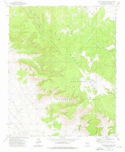 United States Geological Survey Picacho Butte SE, AZ (1973, 24000-Scale) digital map