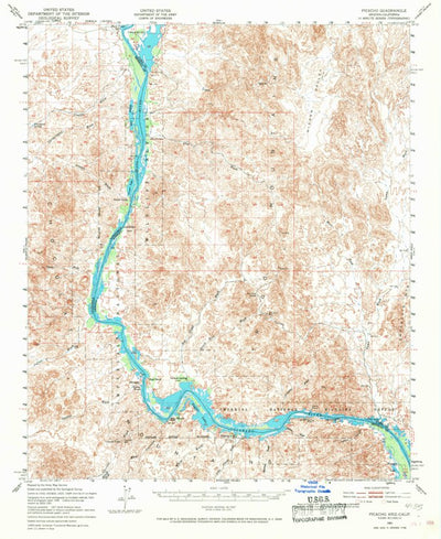United States Geological Survey Picacho, CA-AZ (1951, 62500-Scale) digital map