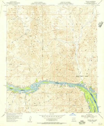 United States Geological Survey Picacho, CA-AZ (1954, 24000-Scale) digital map