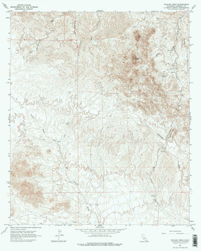 United States Geological Survey Picacho Peak, CA (1965, 24000-Scale) digital map