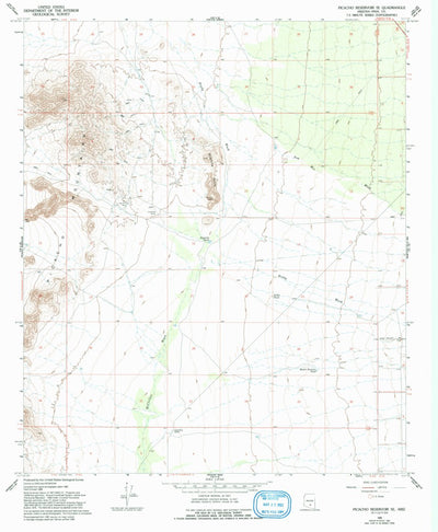 United States Geological Survey Picacho Reservoir SE, AZ (1966, 24000-Scale) digital map