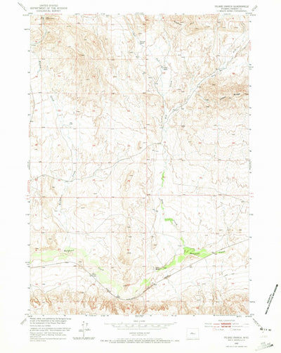 United States Geological Survey Picard Ranch, WY (1952, 24000-Scale) digital map