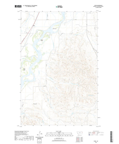 United States Geological Survey Piche, MT (2020, 24000-Scale) digital map