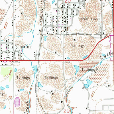 United States Geological Survey Picher, OK-KS (1961, 24000-Scale) digital map