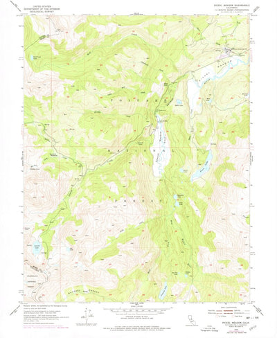 United States Geological Survey Pickel Meadow, CA (1954, 24000-Scale) digital map