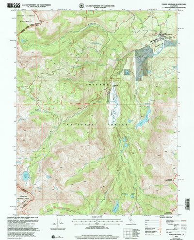 United States Geological Survey Pickel Meadow, CA (2001, 24000-Scale) digital map