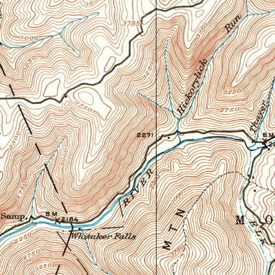 United States Geological Survey Pickens, WV (1913, 62500-Scale) digital map