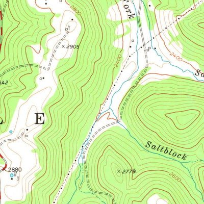 United States Geological Survey Pickens, WV (1977, 24000-Scale) digital map