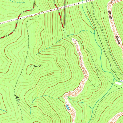 United States Geological Survey Pickens, WV (1977, 24000-Scale) digital map