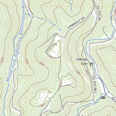 United States Geological Survey Pickens, WV (2023, 24000-Scale) digital map