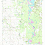 United States Geological Survey Pickensville, AL-MS (1974, 24000-Scale) digital map