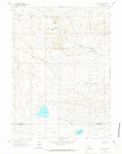 United States Geological Survey Picket Lake, WY (1961, 24000-Scale) digital map