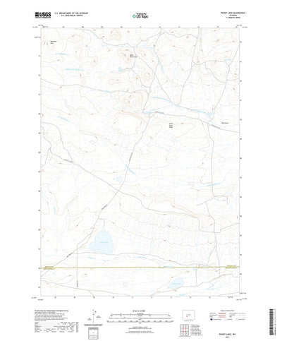 United States Geological Survey Picket Lake, WY (2021, 24000-Scale) digital map