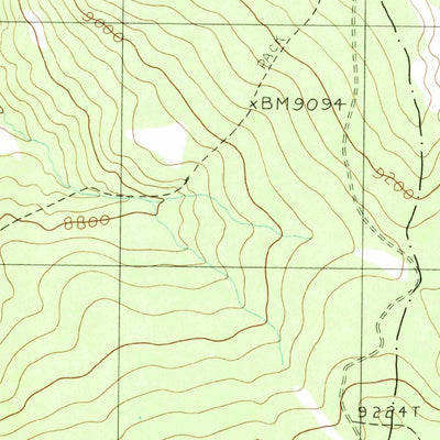 United States Geological Survey Picket Pin Mountain, MT (1986, 24000-Scale) digital map