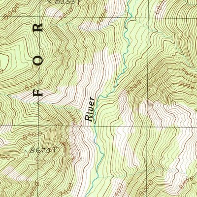 United States Geological Survey Picket Pin Mountain, MT (1986, 24000-Scale) digital map