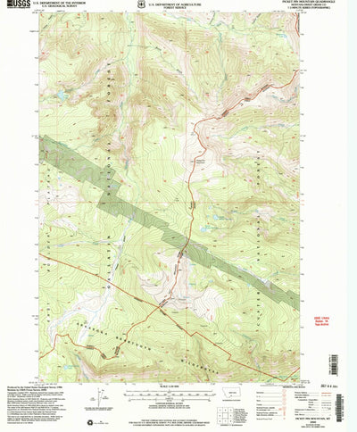 United States Geological Survey Picket Pin Mountain, MT (2000, 24000-Scale) digital map