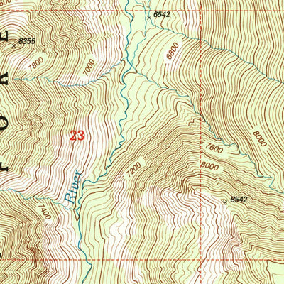 United States Geological Survey Picket Pin Mountain, MT (2000, 24000-Scale) digital map