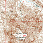 United States Geological Survey Picketpost Mountain, AZ (1948, 24000-Scale) digital map