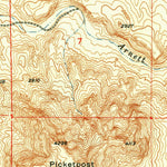 United States Geological Survey Picketpost Mountain, AZ (1949, 24000-Scale) digital map