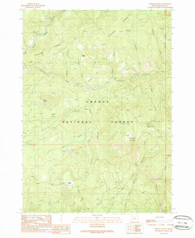 United States Geological Survey Pickett Butte, OR (1989, 24000-Scale) digital map