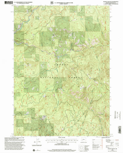 United States Geological Survey Pickett Butte, OR (1998, 24000-Scale) digital map