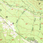 United States Geological Survey Pickett Peak, CA (1954, 62500-Scale) digital map