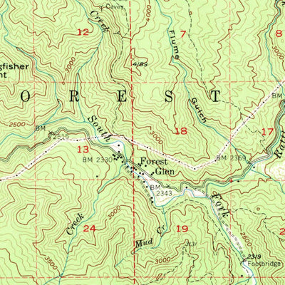 United States Geological Survey Pickett Peak, CA (1954, 62500-Scale) digital map