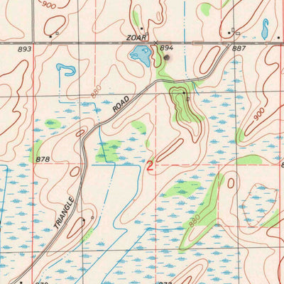 United States Geological Survey Pickett, WI (1980, 24000-Scale) digital map