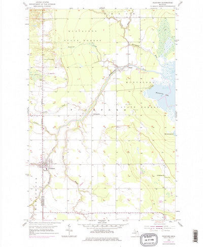 United States Geological Survey Pickford, MI (1953, 24000-Scale) digital map