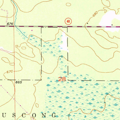 United States Geological Survey Pickford NW, MI (1953, 24000-Scale) digital map