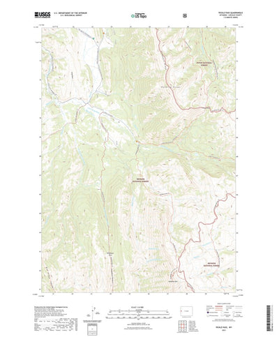 United States Geological Survey Pickle Pass, WY (2021, 24000-Scale) digital map
