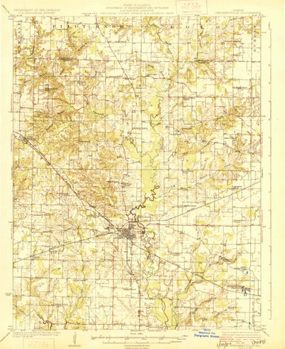 United States Geological Survey Pickneyville, IL (1926, 62500-Scale) digital map