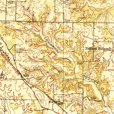 United States Geological Survey Pickneyville, IL (1926, 62500-Scale) digital map