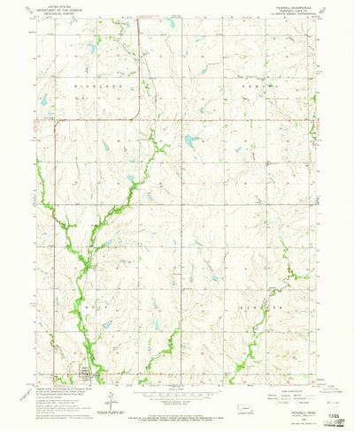 United States Geological Survey Pickrell, NE (1964, 24000-Scale) digital map