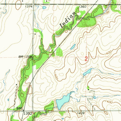 United States Geological Survey Pickrell, NE (1964, 24000-Scale) digital map