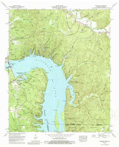 United States Geological Survey Pickwick, TN-AL (1972, 24000-Scale) digital map