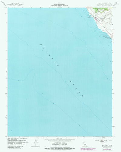 United States Geological Survey Pico Creek, CA (1959, 24000-Scale) digital map