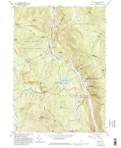 United States Geological Survey Pico Peak, VT (1961, 24000-Scale) digital map