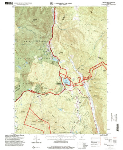 United States Geological Survey Pico Peak, VT (1997, 24000-Scale) digital map