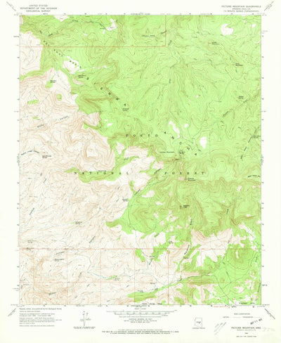 United States Geological Survey Picture Mountain, AZ (1964, 24000-Scale) digital map
