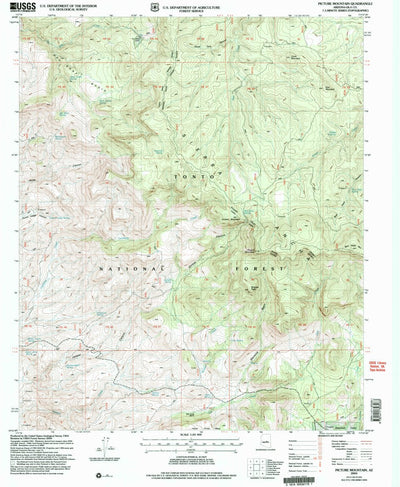 United States Geological Survey Picture Mountain, AZ (2004, 24000-Scale) digital map