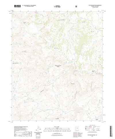 United States Geological Survey Picture Mountain, AZ (2021, 24000-Scale) digital map