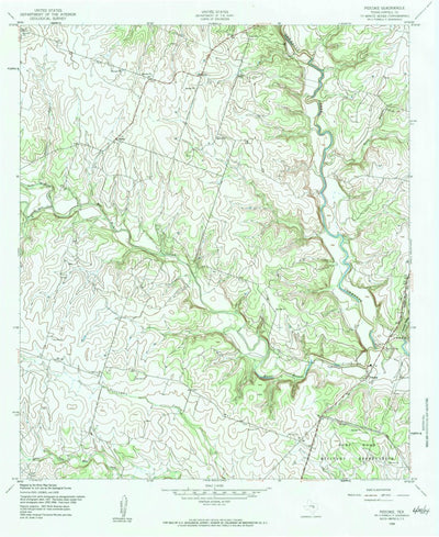 United States Geological Survey Pidcoke, TX (1958, 24000-Scale) digital map