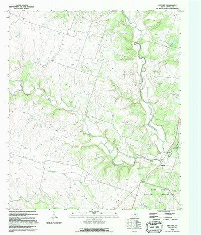United States Geological Survey Pidcoke, TX (1995, 24000-Scale) digital map