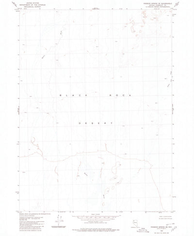 United States Geological Survey Pidgeon Spring SE, NV (1980, 24000-Scale) digital map