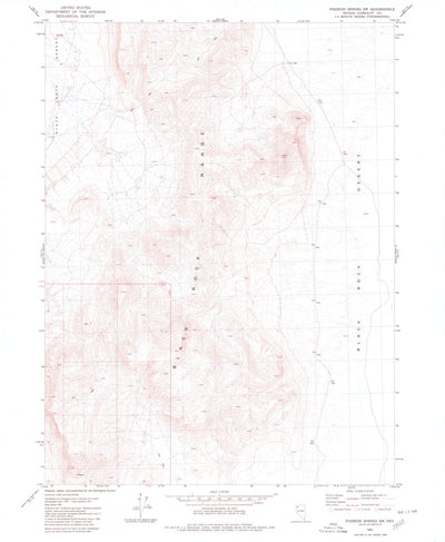 United States Geological Survey Pidgeon Spring SW, NV (1980, 24000-Scale) digital map