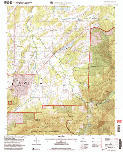 United States Geological Survey Piedmont, AL (2001, 24000-Scale) digital map