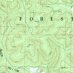 United States Geological Survey Piedmont Hollow, MO (1982, 24000-Scale) digital map