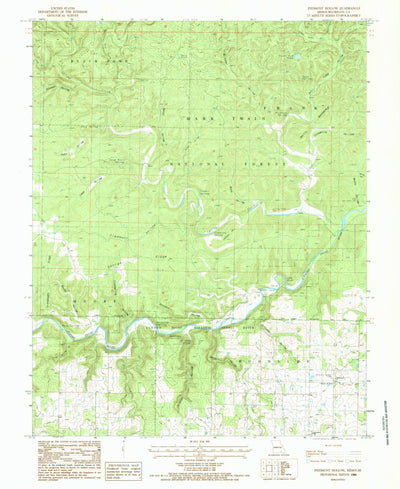 United States Geological Survey Piedmont Hollow, MO (1984, 24000-Scale) digital map