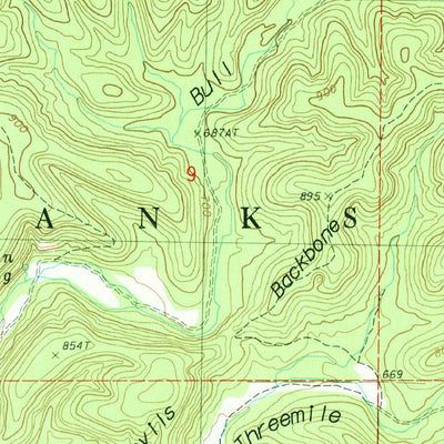 United States Geological Survey Piedmont Hollow, MO (1984, 24000-Scale) digital map